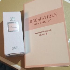 1)Creed wind flower &1Givenchy irresistible sample